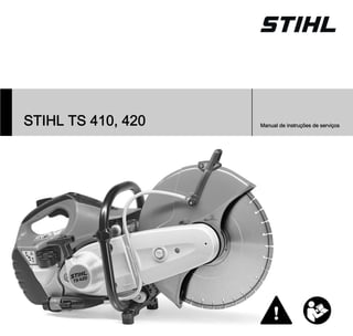 STIHL TS 410, 420 Manual de instruções de serviços
 
