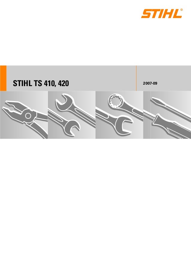 420 TS410 TS420 Stihl Cut Off Saw Workshop Service Repair Manual TS 410