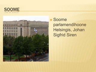 SoomeSoome parlamendihoone Helsingis, Johan Sigfrid Siren