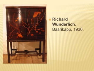 Richard Wunderlich. Baarikapp, 1936.