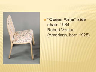 "Queen Anne" side chair, 1984Robert Venturi (American, born 1925)