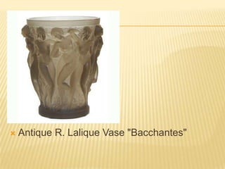 Antique R. Lalique Vase "Bacchantes"