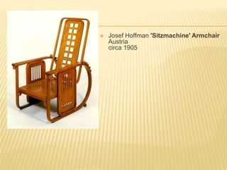 Josef Hoffman 'Sitzmachine' ArmchairAustriacirca 1905