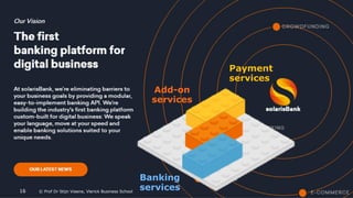 © Prof Dr Stijn Viaene, Vlerick Business School
Payment
services
Add-on
services
Banking
services© Prof Dr Stijn Viaene, Vlerick Business School16
 