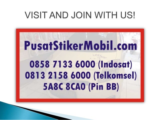 Sticker Mobil Gambar Stiker Mobil Stiker Untuk Mobil 0858 7133 600
