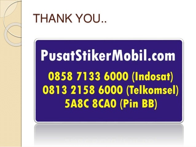 "0858 7133 6000 (Indosat), Cutting Sticker Ninja, Cutting 