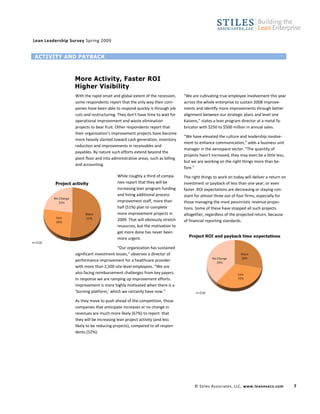 Stiles Lean Leadership Survey Spring09