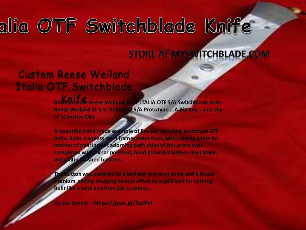 Stiletto switchblade knife for sale at