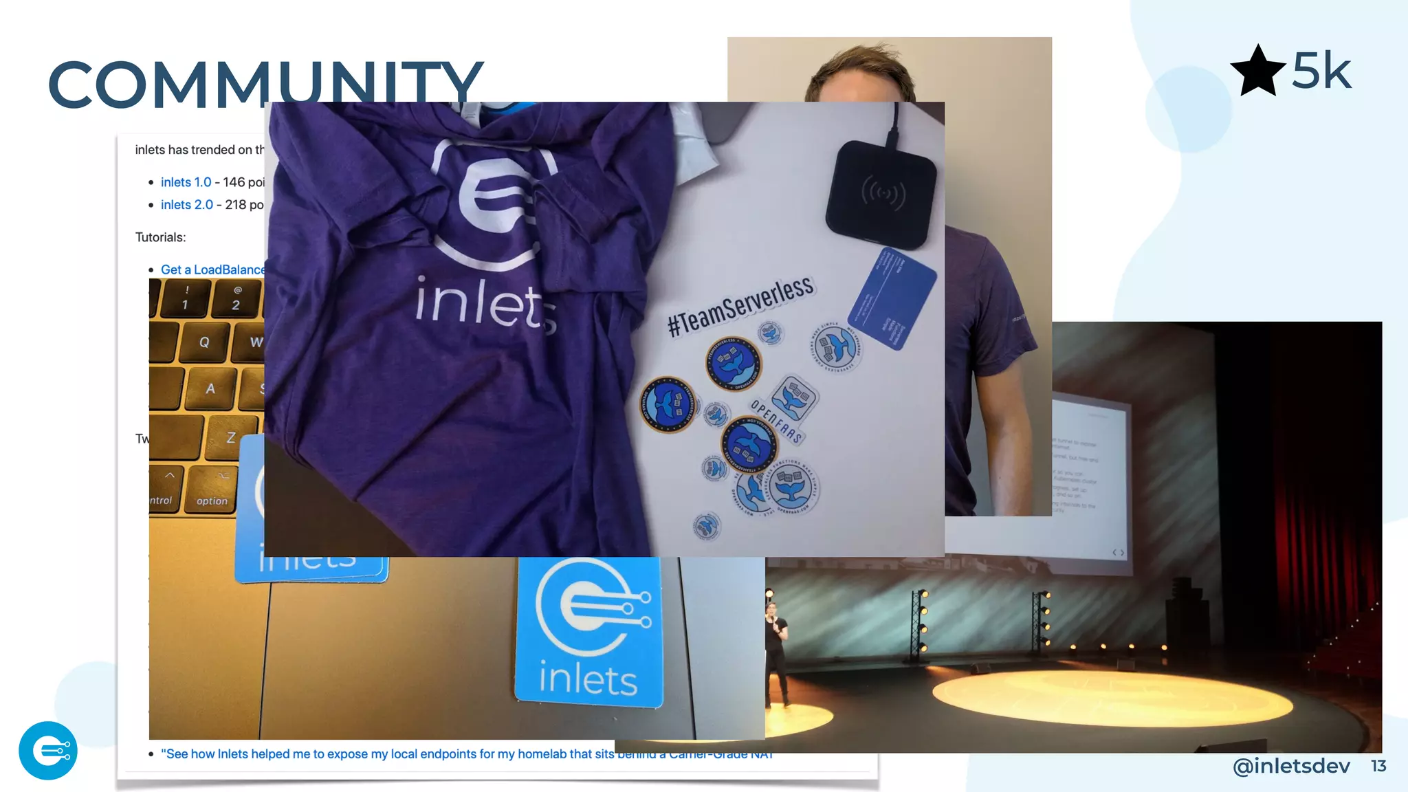 @inletsdev 13
COMMUNITY 5k
 