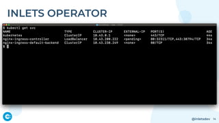 @inletsdev 14
INLETS OPERATOR
 