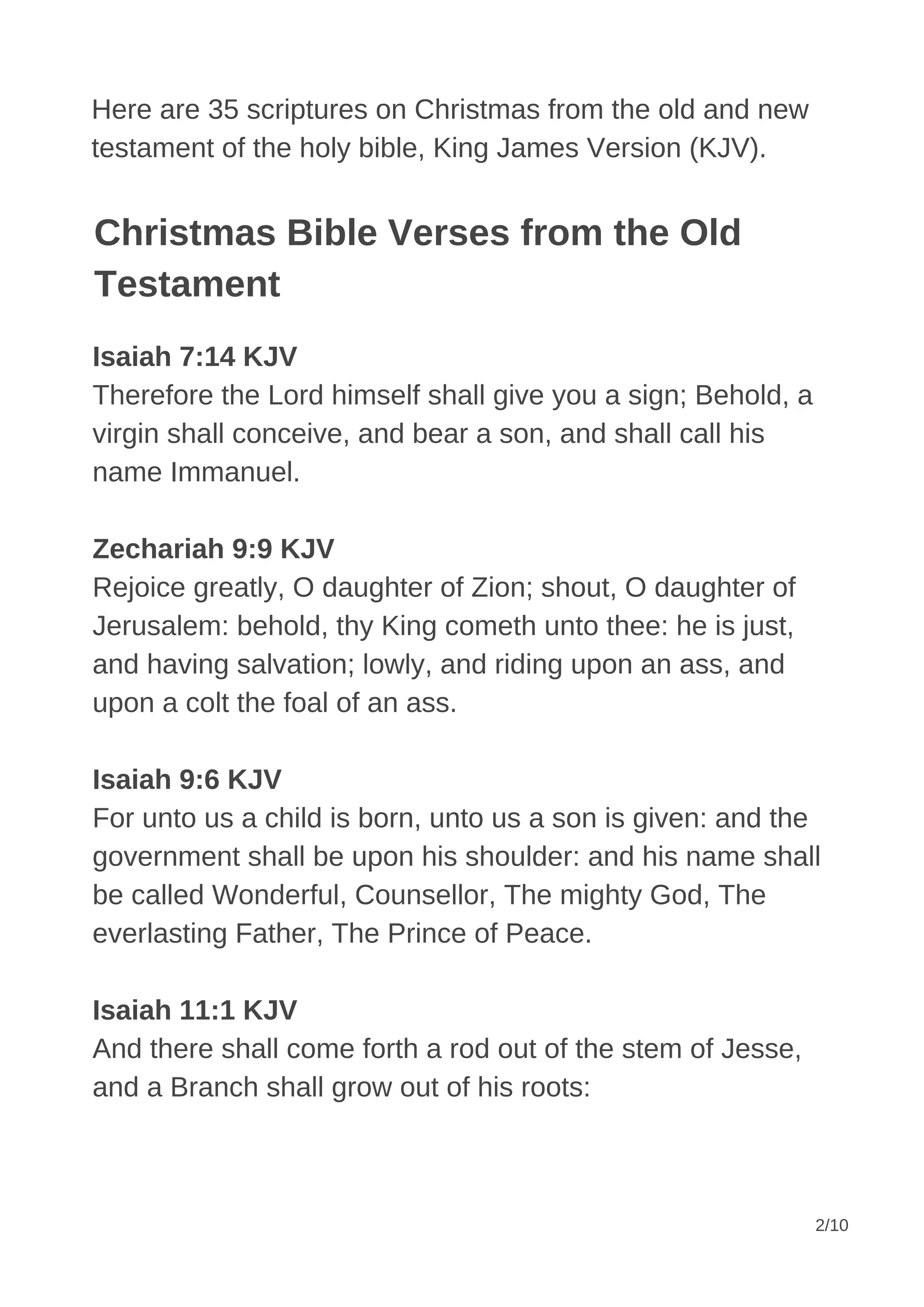 30+ Best Bible Verses about Christmas PDF