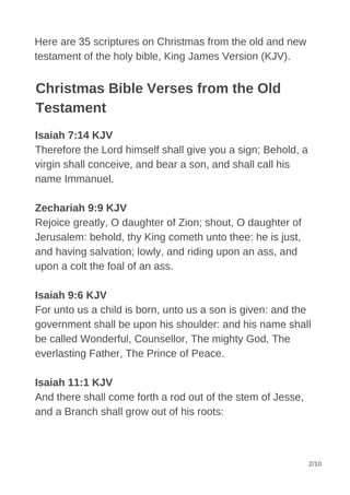 Christmas Scriptures Script 30+ Best Bible Verses about Christmas | PDF