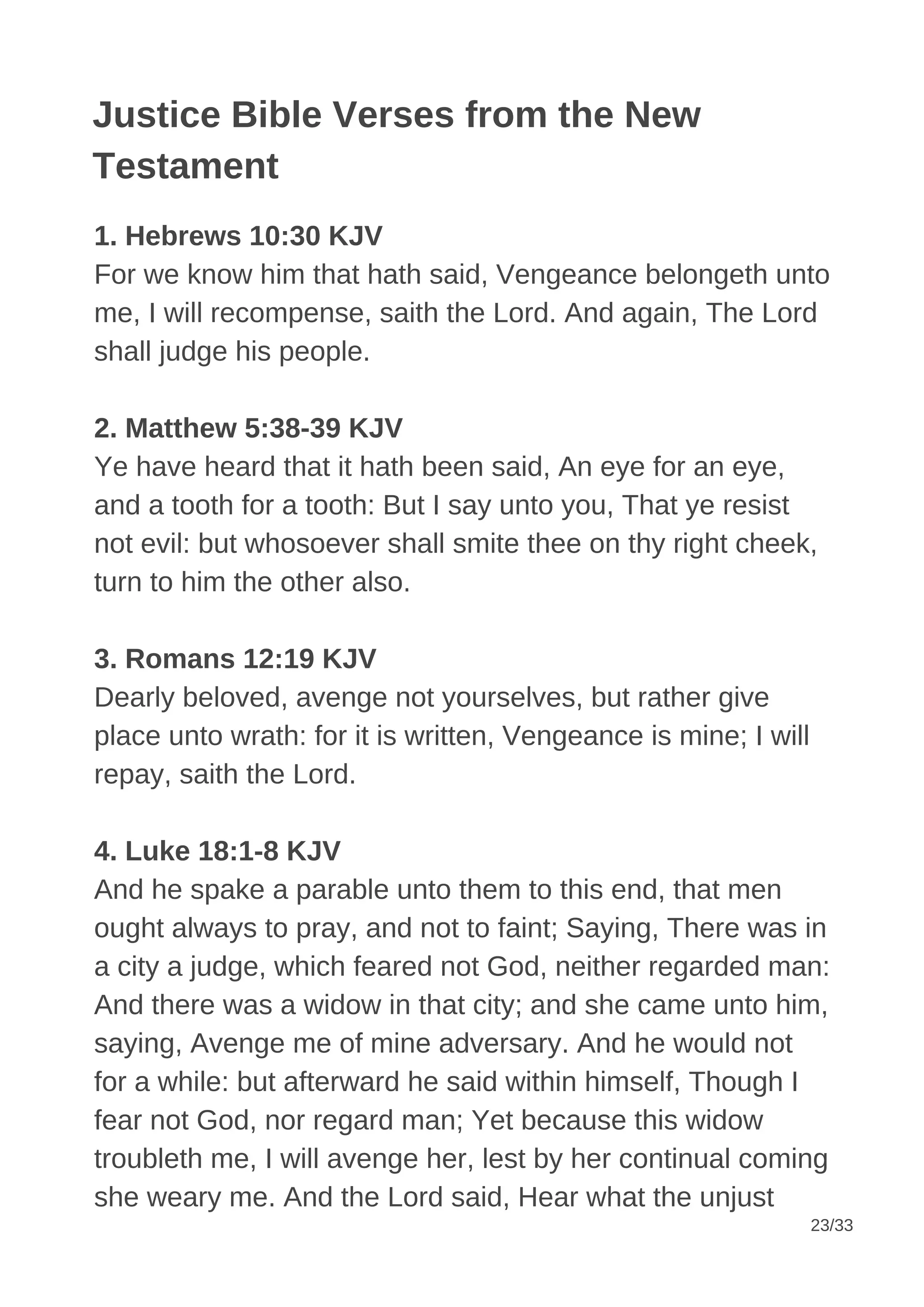 120+ Best Bible Verses about Justice | PDF