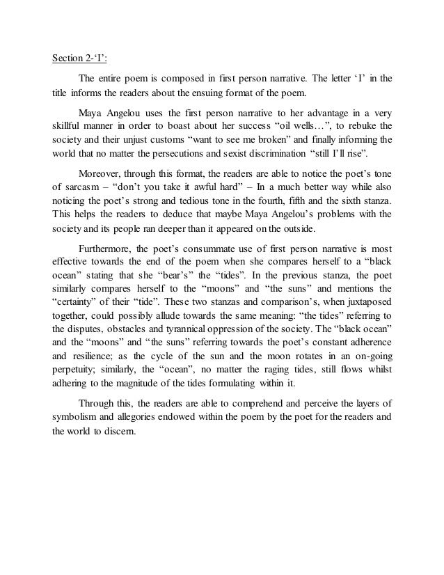 Still i rise essay