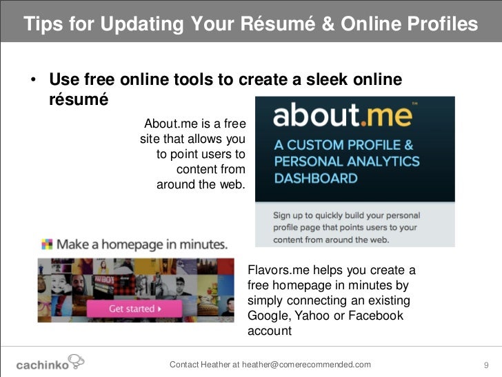 updating your resumes