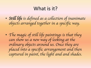 Still life painting Arts | PDF