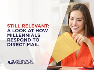 STILL RELEVANT:
A LOOK AT HOW
MILLENNIALS
RESPOND TO
DIRECT MAIL
 