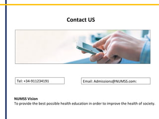 Osteopathic
Techniques - NUMSS
The Still technique loosens
the ligaments and tendons
binding a joint by first
moving away from the
barrier into relaxation, and
then reverses direction to
allow the joint to slide back
into place while the
supporting ligaments and
tendons are relaxed
 
