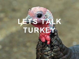 LET’S TALK TURKEY 