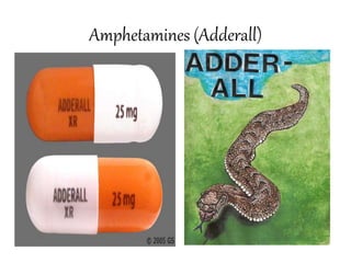 Amphetamines (Adderall)
 