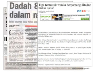Harian Metro, 12 February 2014 
Kosmo September 2008 
Harian Metro, 12 March 2008 
Sinar Harian 17 August 2012 
 