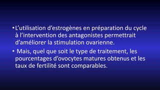 Stimulation de l'ovulation en fiv