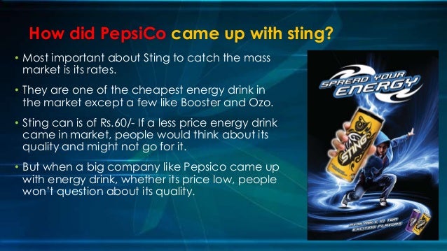 Sting Energy Drink Target Market Sting Energy Drink Target Market