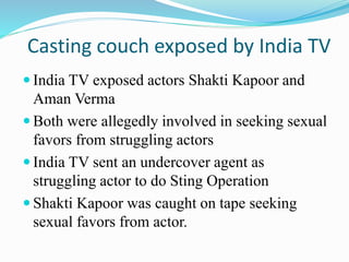 Sting Operation and Investigation slideshare | PPTX