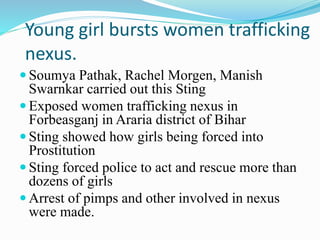 Sting Operation and Investigation slideshare | PPTX