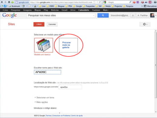 sites.google.com
Google Sites
Lino OliveiraAplicações e Práticas Web 2.0 na Biblioteca Escolar - PGGBE
 