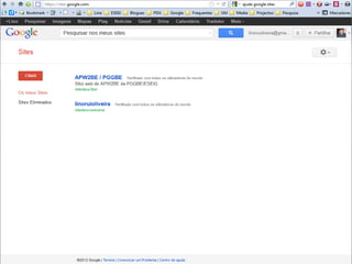 Lino OliveiraAplicações e Práticas Web 2.0 na Biblioteca Escolar - PGGBE
28
 