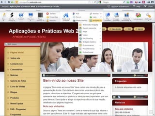 Lino OliveiraAplicações e Práticas Web 2.0 na Biblioteca Escolar - PGGBE
35
 