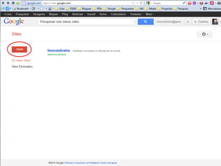Como escolher?
Facilidade de gestão
• Criação e edição de páginas
• Seleção de modelos
• Condições de acesso
• Condições de alojamento
• Suporte de língua
portuguesa
Funcionalidades
oferecidas
• Estatísticas
• Ferramentas adicionais
• Inserção de conteúdos
multimédia
Lino OliveiraAplicações e Práticas Web 2.0 na Biblioteca Escolar - PGGBE
9
 