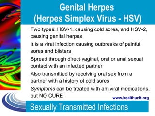 STI power point presentation | PPT