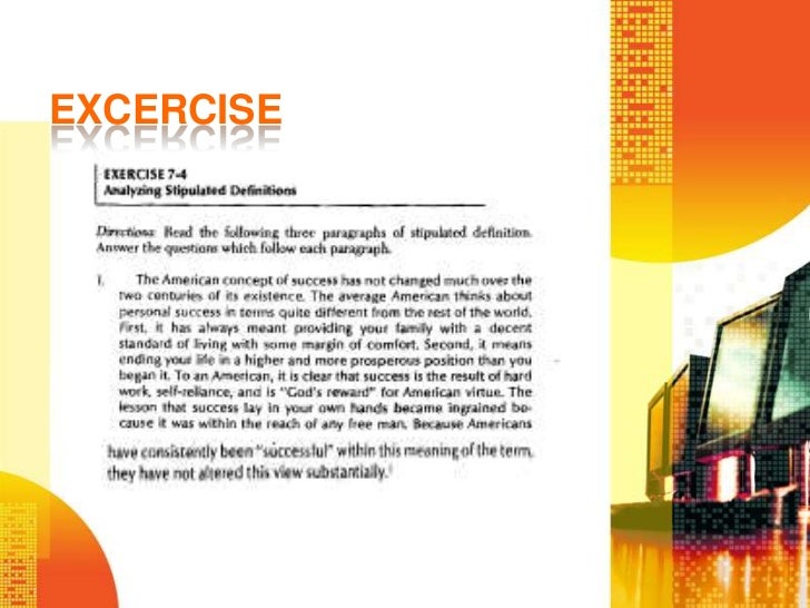 Stipulated definition