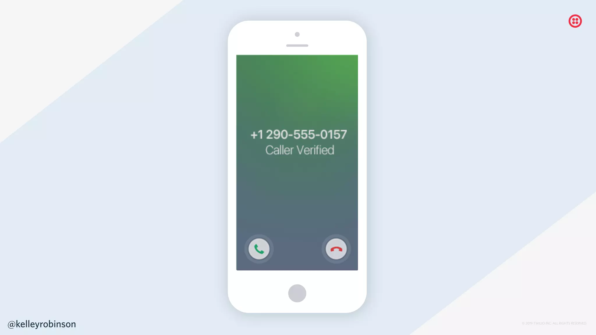 © 2019 TWILIO INC. ALL RIGHTS RESERVED.
@kelleyrobinson
 