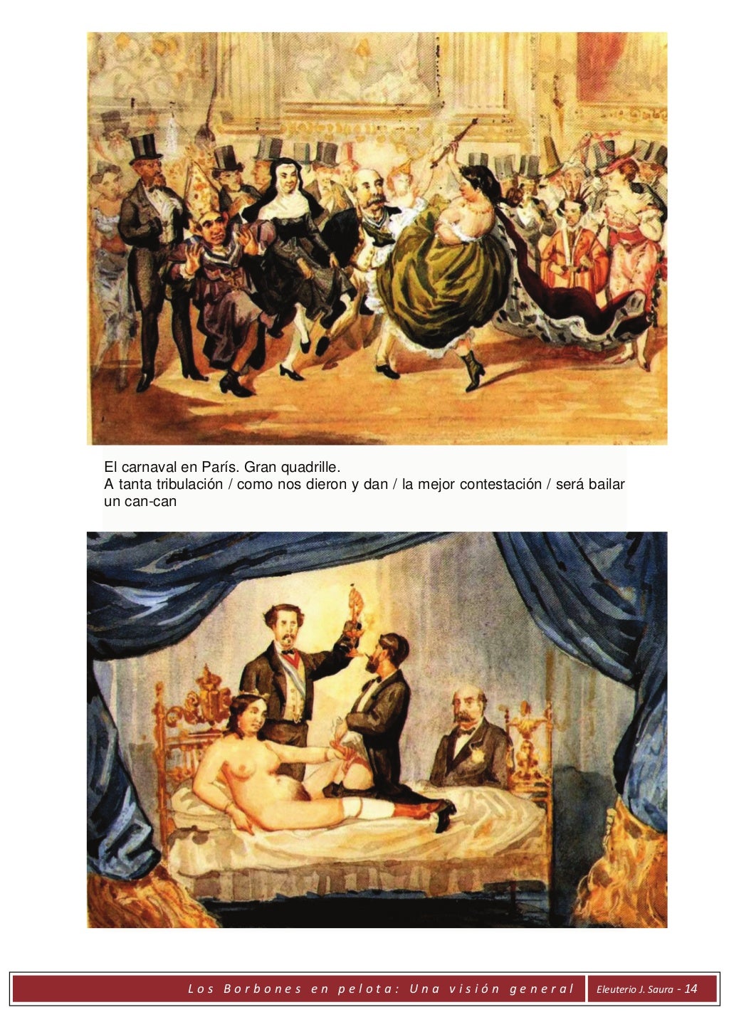 Sátira política Los Borbones en pelota. Visión general