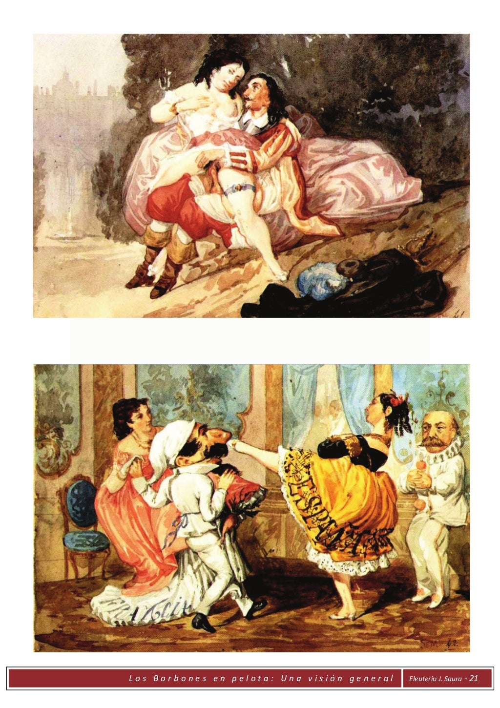 Sátira política Los Borbones en pelota. Visión general