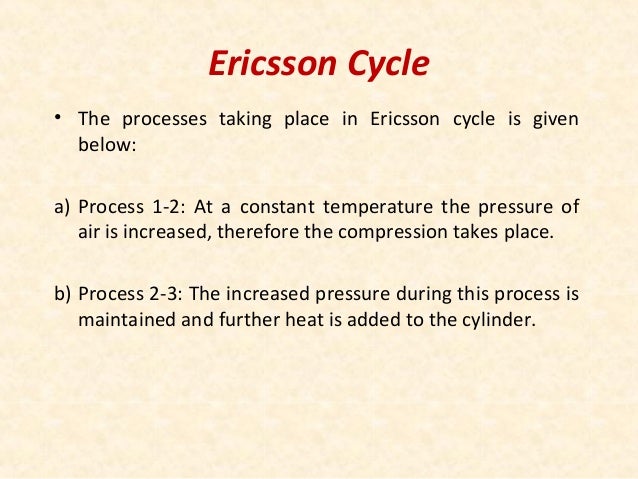 ericsson cycle