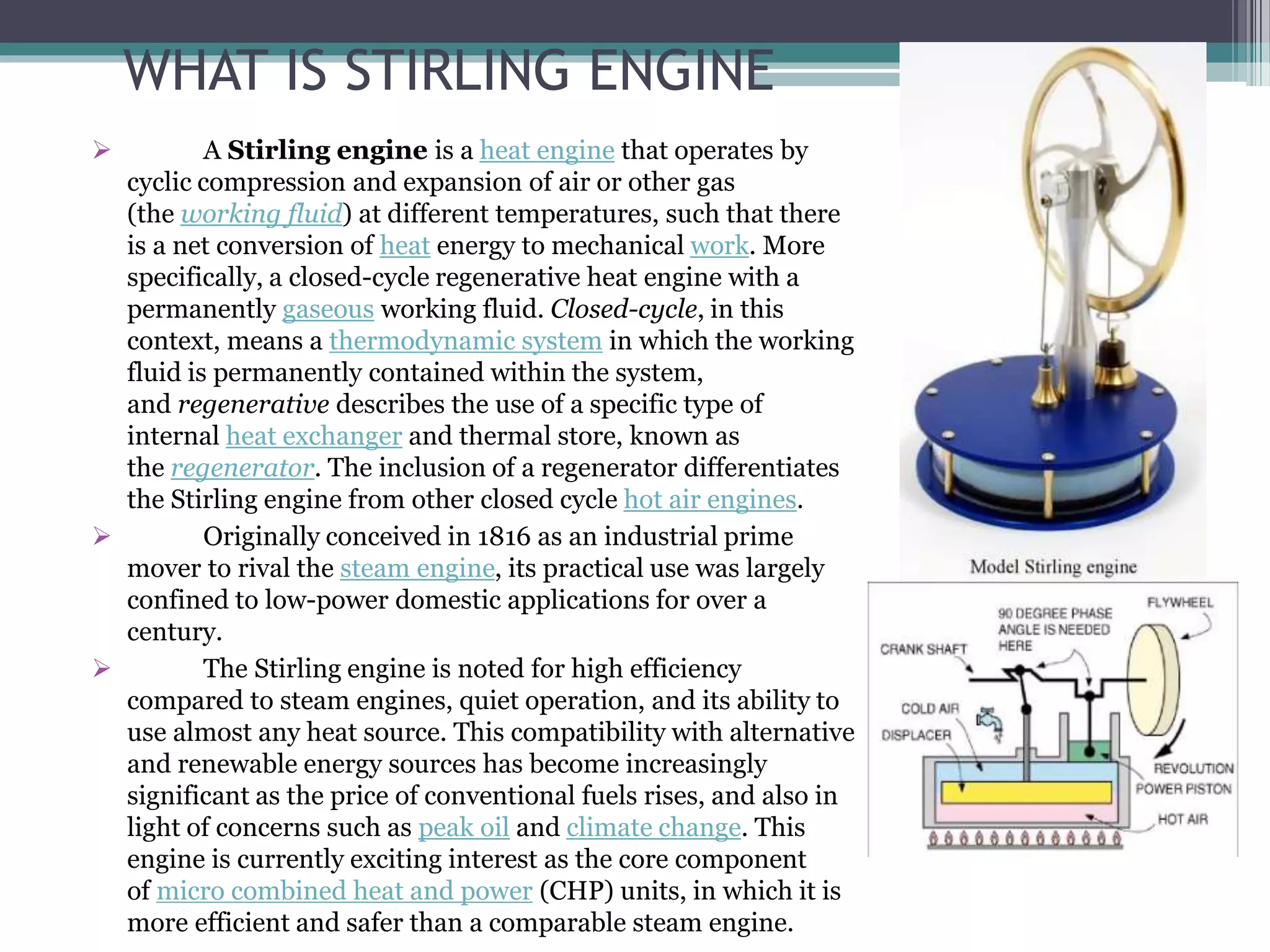Stirling Engine | PPTX