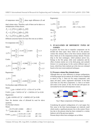 Schmidt Analysis Stirling engine performance prediction using schmidt | PDF