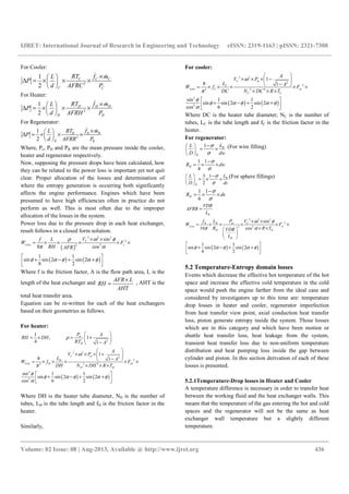 Schmidt Analysis Stirling engine performance prediction using schmidt | PDF