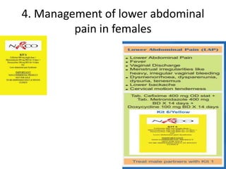 4. Management of lower abdominal
pain in females
 