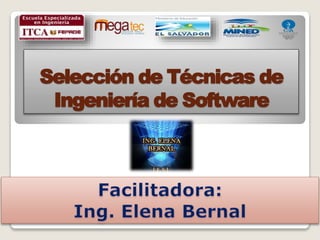 Selección de Técnicas de
Ingeniería de Software
 