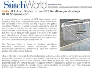 Stitch World - RFID Shopping Cart