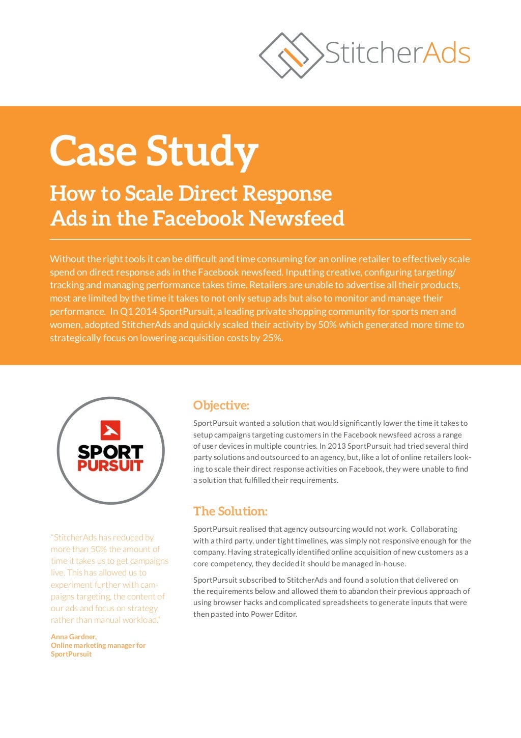 SportPursuit Case Study How to Scale Direct Response Ads in the