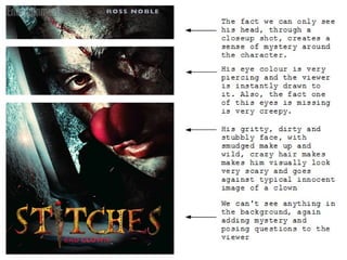 Stitches poster analysis print screens