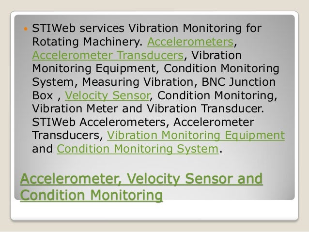 Vibration Rack Status Monitoring Systems From Sti Vibration Monitoring – IWOFL