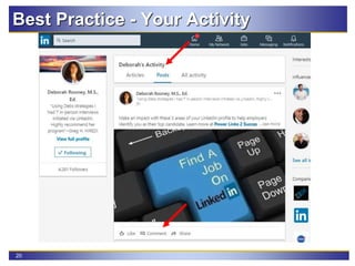 20
Best Practice - Your Activity
 