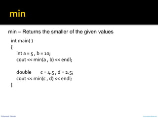 Stl algorithm-Basic types | PPT